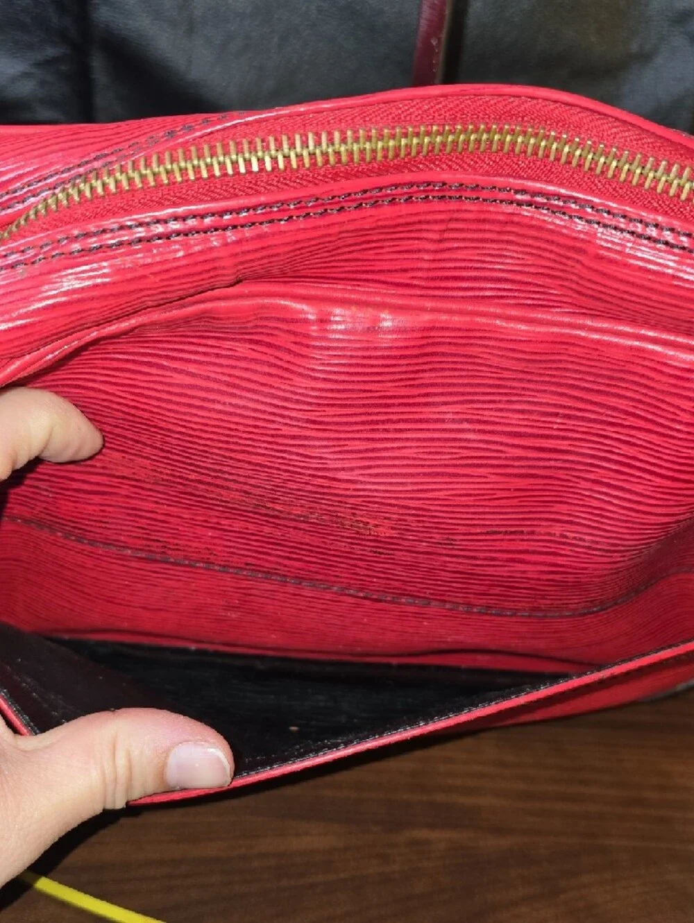 Vintage Louis Vuitton Red Epi Leather Crossbody